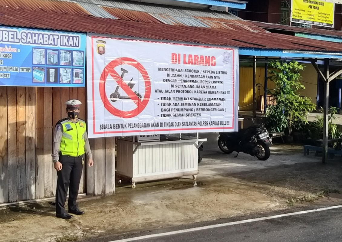 Polisi Larang Penggunaan Sepeda Listrik di Jalan Raya