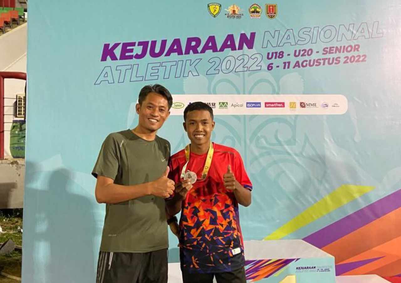 Atlet Lompat Jauh Pati Sumbang Medali Perak di Kejurnas Atletik 2022