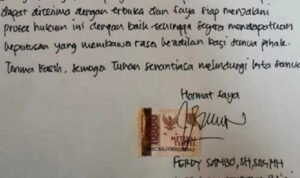 Tulisan Surat Ferdy Sambo Dianalisis Ahli Grofologi, Begini Hasilnya