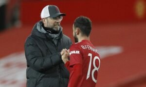 Jurgen Klopp Mencekik Bruno Fernandes Jurgen Klopp Mencekik Bruno Fernandes