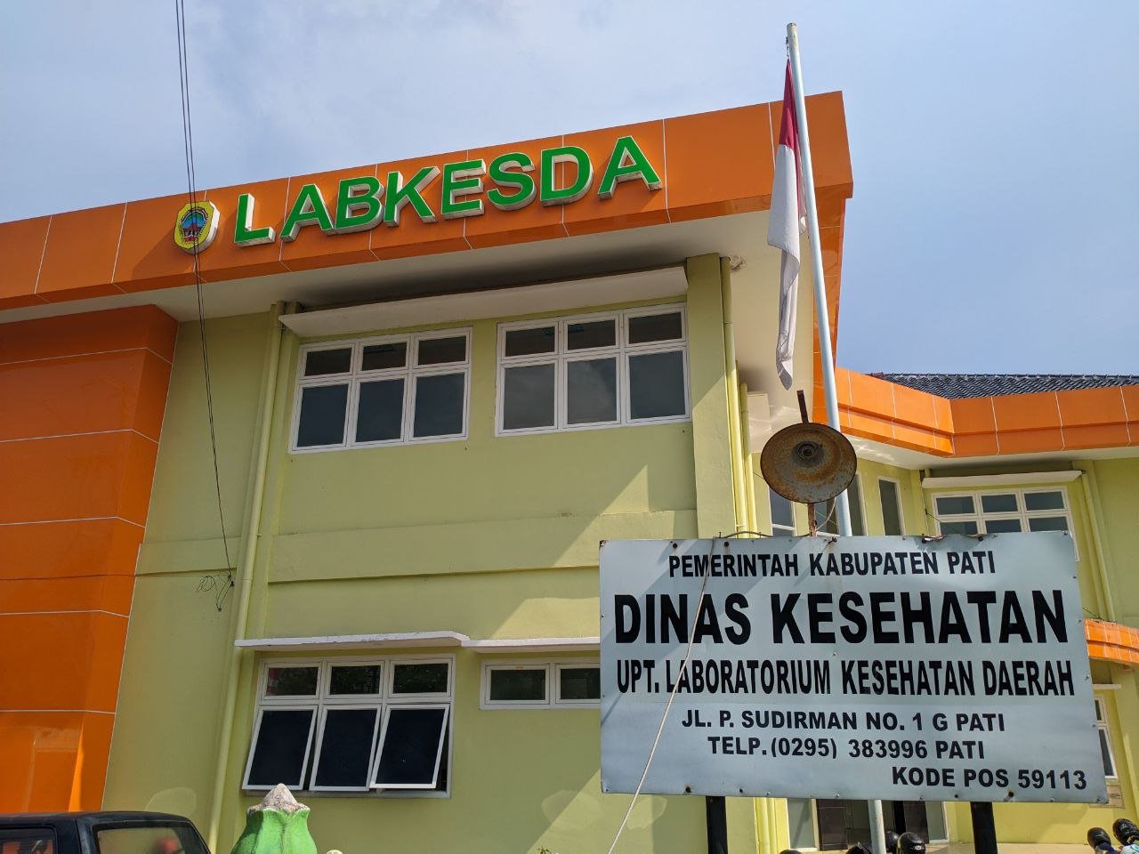 Foto : Gedung LABKESDA Kabupaten Pati (Sumber : Mitrapost.com/Anang SY