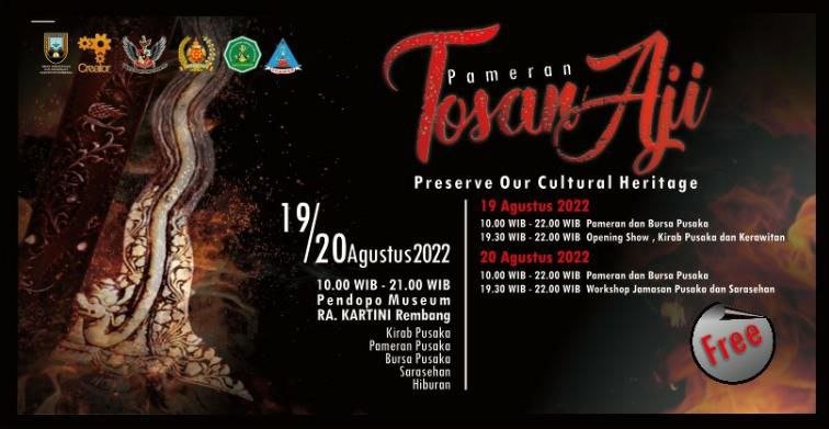 Foto: Pameran Tosan Aji di Pendopo Musium RA Kartini/mitrapost.com/Sri Lestari
