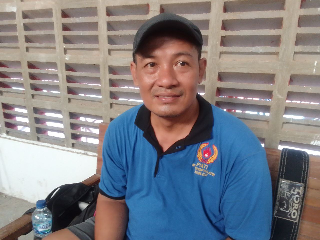 Foto: Krisdianto pelatih olahraga Angkat Berat dari Pati (Sumber: Anwar/Mitrapost.com)