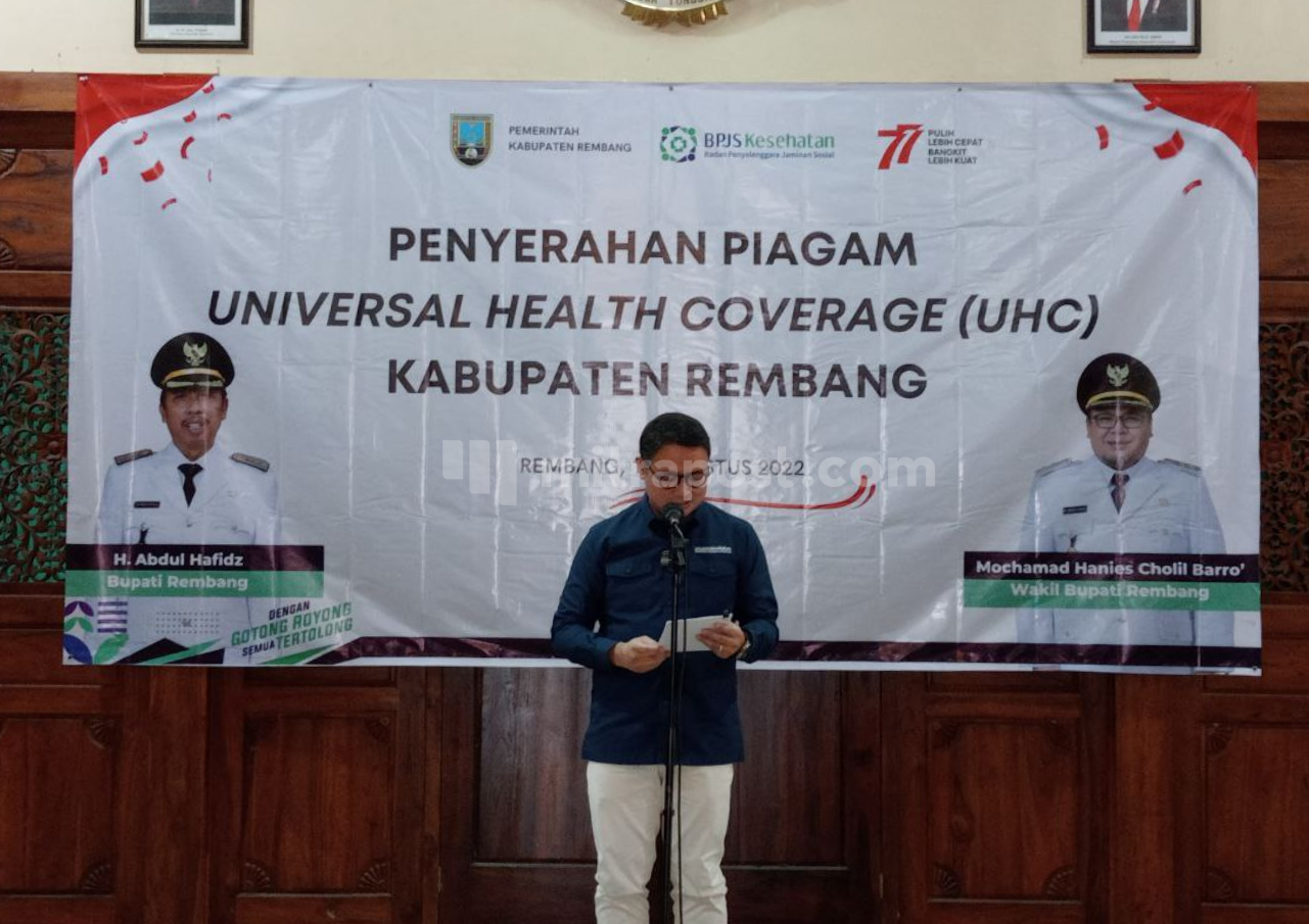 BPJS Kesehatan Beri Penghargaan UHC kepada Pemkab Rembang