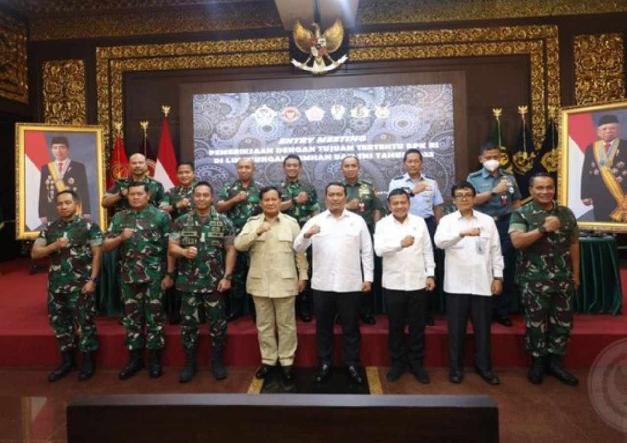 Rapat Bidang Pertahanan dengan Prabowo, Panglima TNI Didampingi KSAL