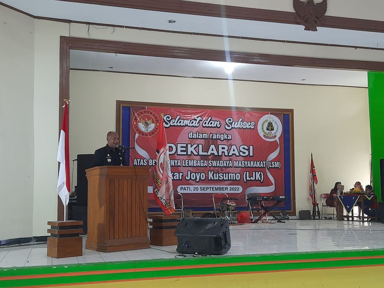 Foto: Pj Bupati Pati Henggar Budi Anggoro saat memberikan sambutan/ mitrapost.com/ M. Kafi