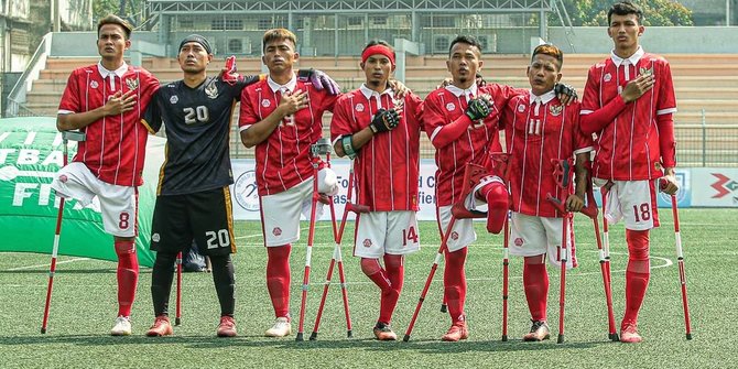 Timnas Sepak Bola Amputasi Indonesia Lolos ke Piala Dunia, Jokowi Bangga