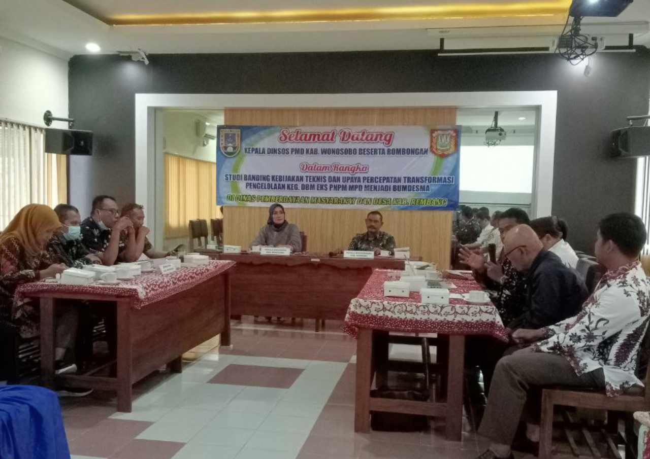 Foto: Dinsos PMD Wonosobo Study Banding ke Dinpermasdes Rembang/mitrapost.com/Sri Lestari