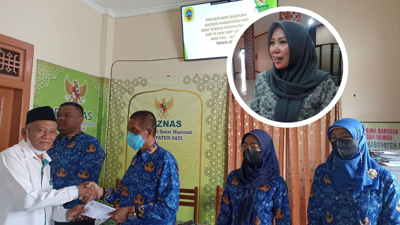 84 Tenaga Perpustakaan Pati dapat Bantuan Insentif dari Baznas