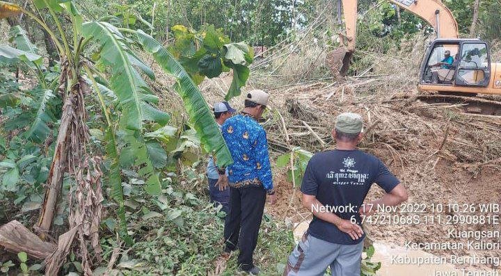 Foto: Normalisasi sungai dengan melakukan perbaikan tanggul sungai di Desa Kuangsan Kecamatan Kaliori/mitrapost.com/Sri Lestari