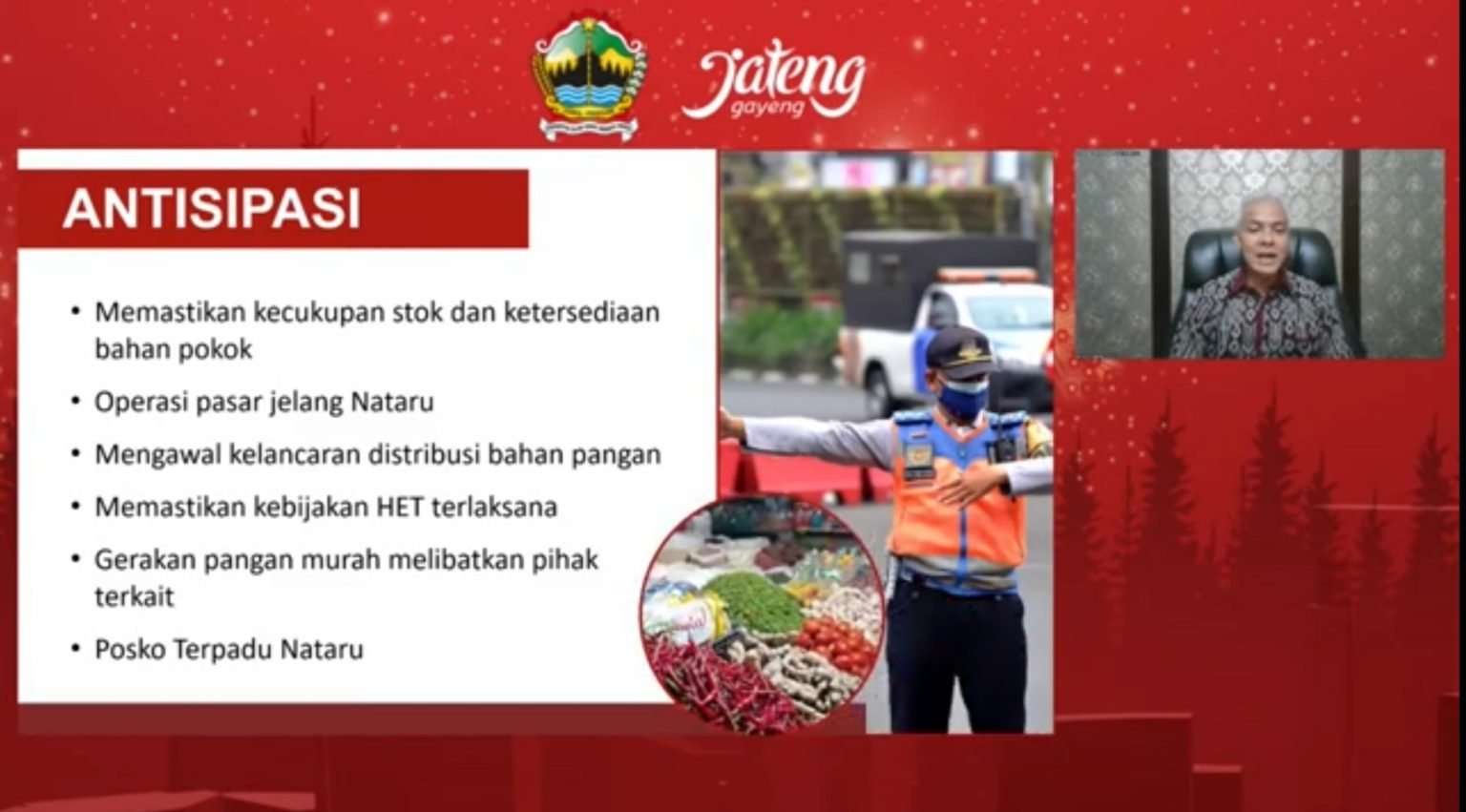 Ganjar Imbau Pemda Pantau Harga Kepokmas Saat Nataru