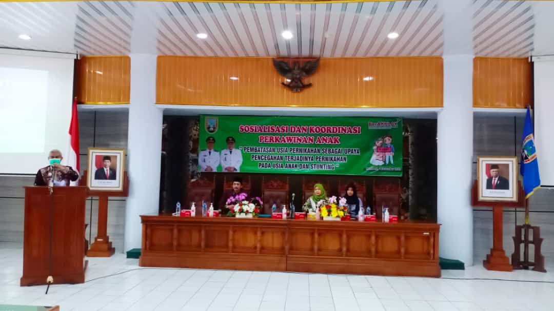 Foto: Suasana sosialisasi dan koordinasi perkawinan anak di aula lantai 4 Kantor Bupati Rembang/mitrapost.com/Sri Lestari