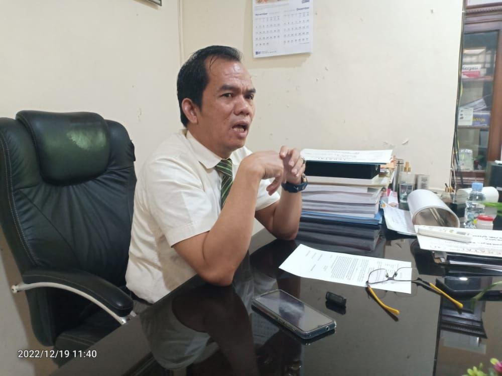 Foto: Nimerodi Gulo, Kuasa Hukum korban pemerasan A dan Juga (Sumber: vind/mitrapost.com)