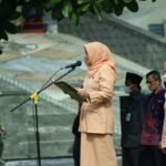 Foto: Upacara peringatan Hari Ibu ke-94 di halaman kantor Bupati/mitrapost.com/Sri Lestari