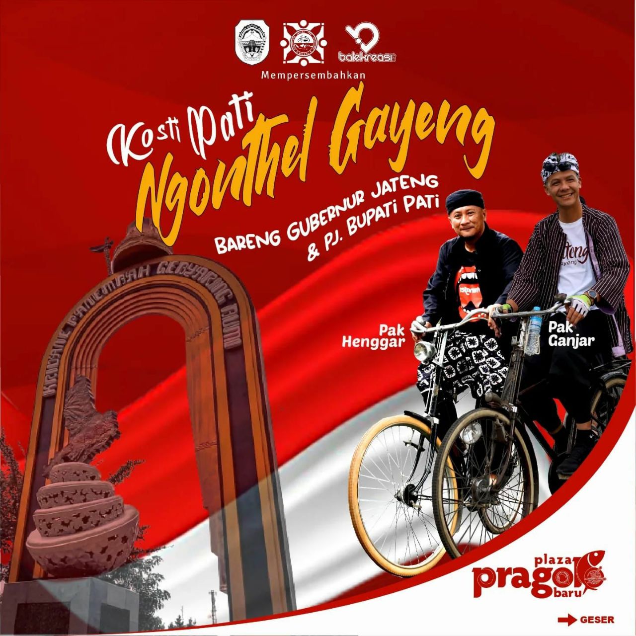 Hari Jadi Komunitas Onthel Pati Ke-4 Bareng Sedulur Sepeda Tua se-Indonesia