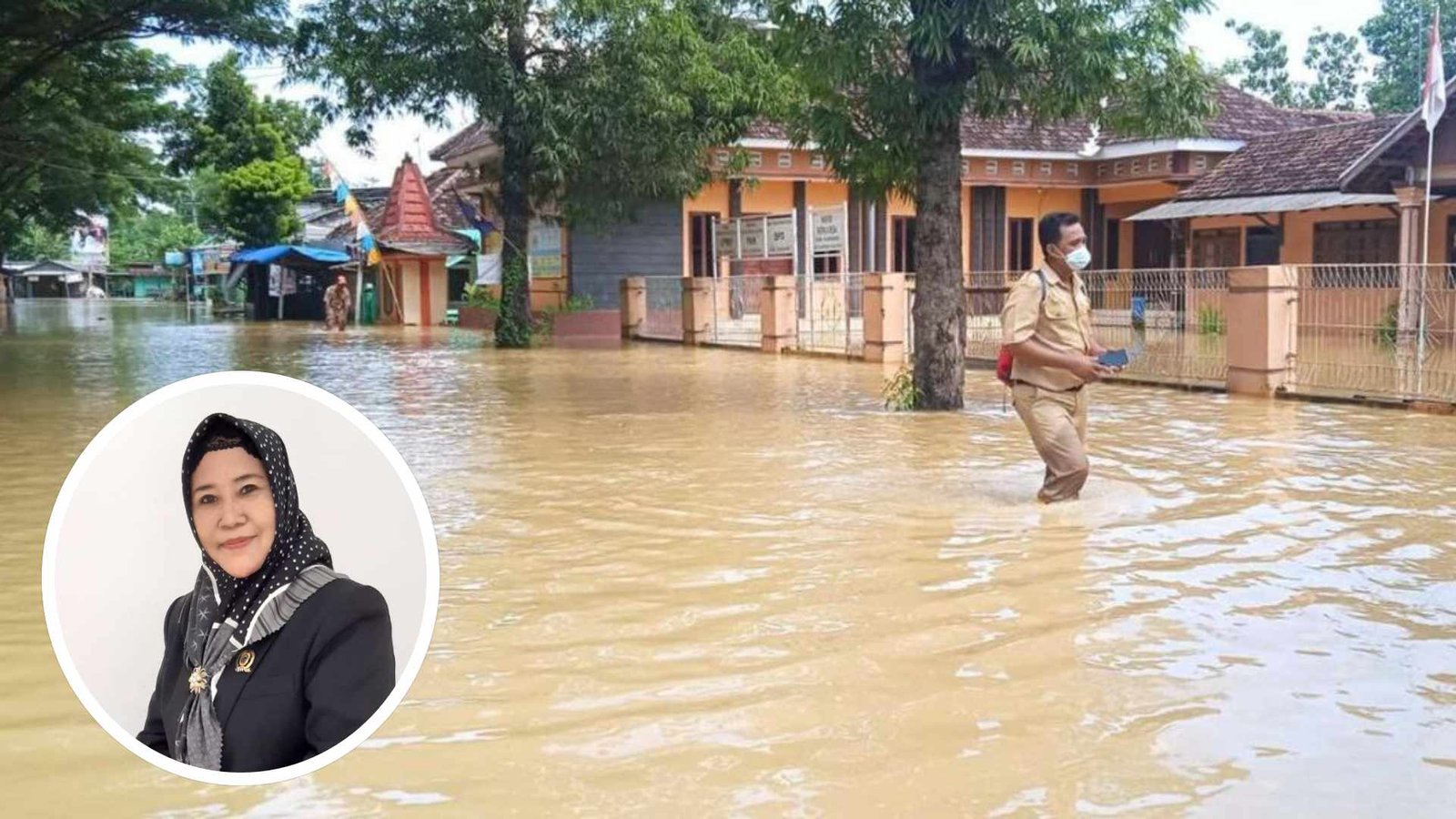 Foto : Ilustrasi kondisi banjir di Wilayah Kecamatan Jakenan (Sumber : Istimewa)