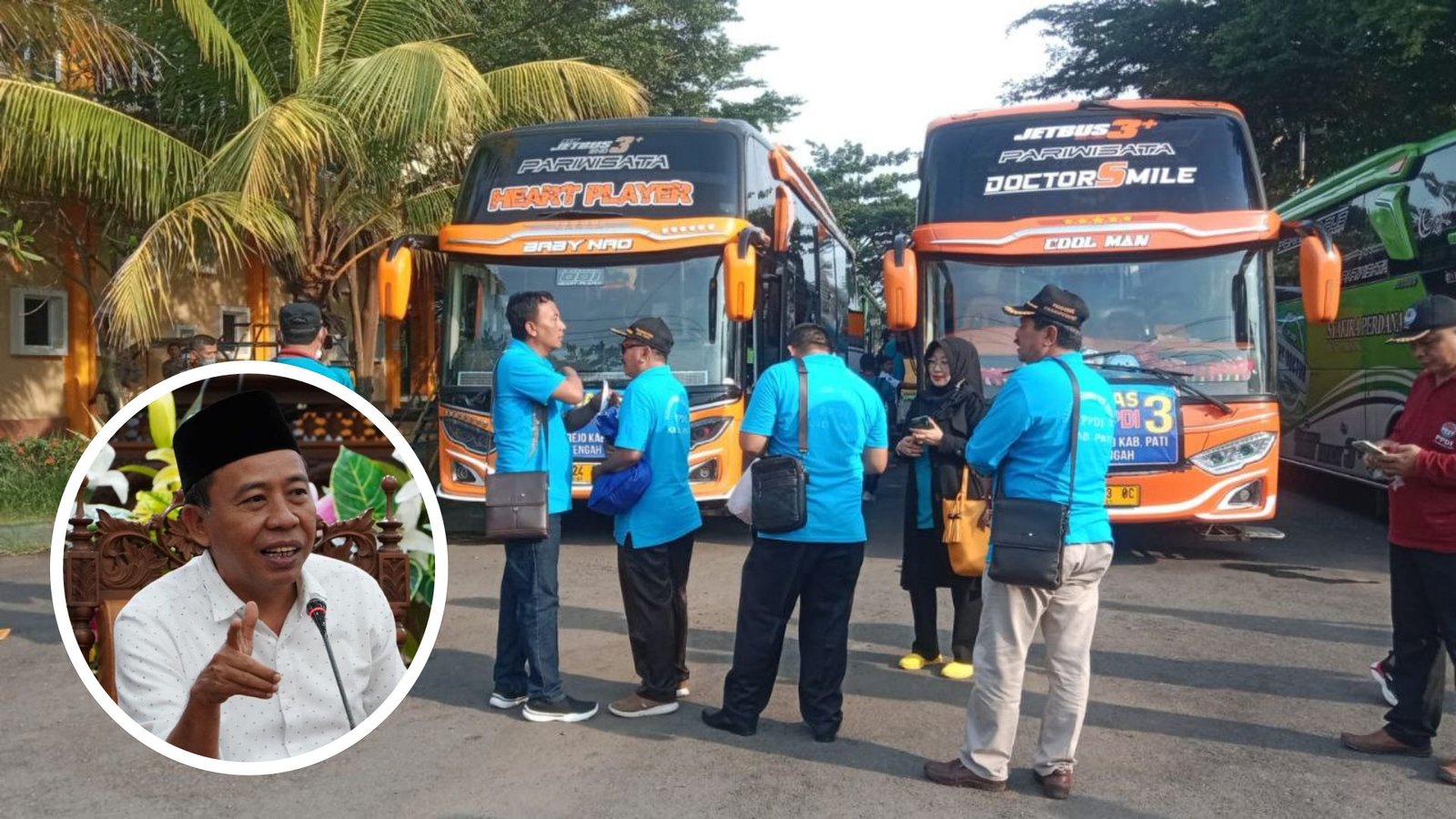 Foto: Perangkat Desa se-KAbupaten Pati Akan Berangkat Demo ke Jakarta (Sumber: Anwar/Mitrapost)
