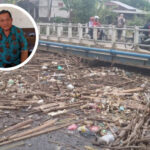 Pasca Banjir, Sampah Menumpuk di Sejumlah Sungai Wilayah Kabupaten Pati