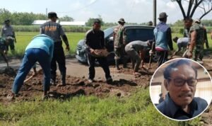 Warga Inisiatif Perbaiki Jalan Rusak, Begini Tanggapan Dewan