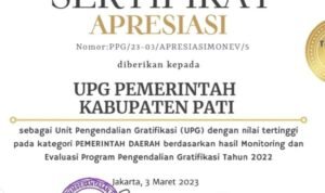 Pemkab Pati Peroleh UPG dengan Nilai Tinggi