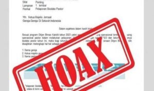 Poster hoax edaran Kemenag pelaporan biodata Pastor Poster hoax edaran Kemenag pelaporan biodata Pastor