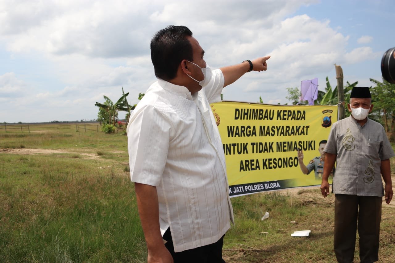 Bupati Blora Imbau Warga Tidak Beraktivitas di Kawasan Oro-oro Kesongo