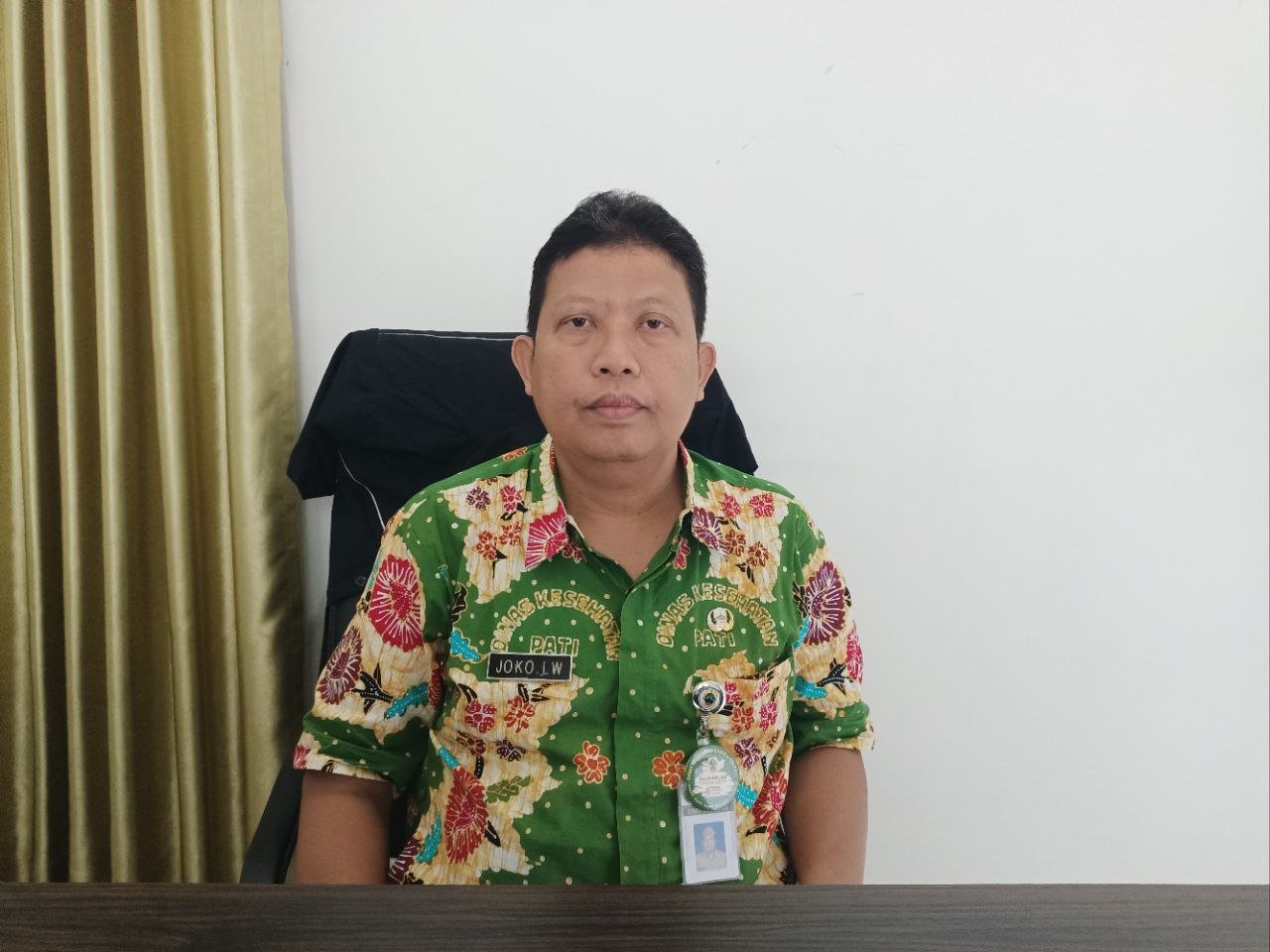 Foto : Kepala Bidang Pencegahan dan Pengendalian Penyakit (P2P) , dr. Joko Leksono Widodo, MM (Sumber : mitrapost.com / Putri Asia)