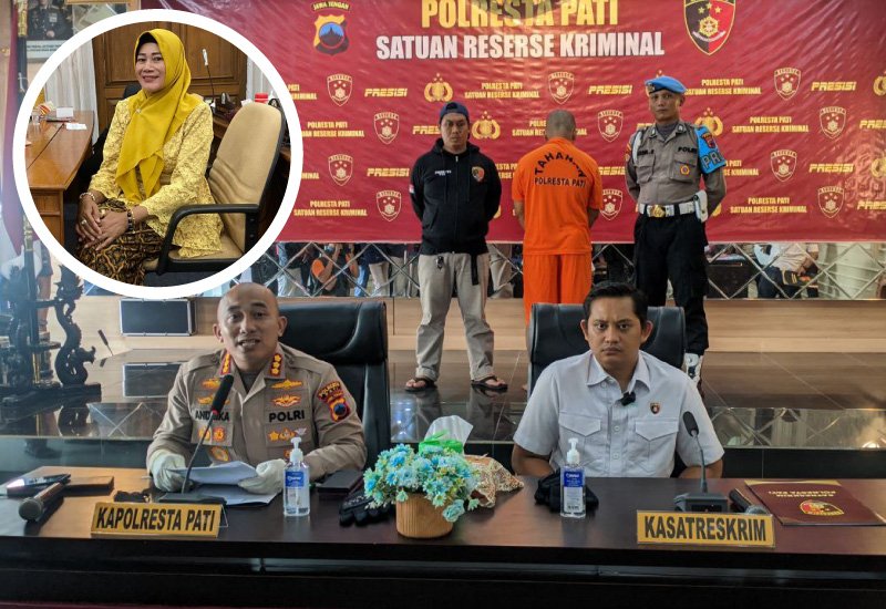 Foto: konferensi pers pelaku pembunuhan bayi (Sumber: Mitrapost)