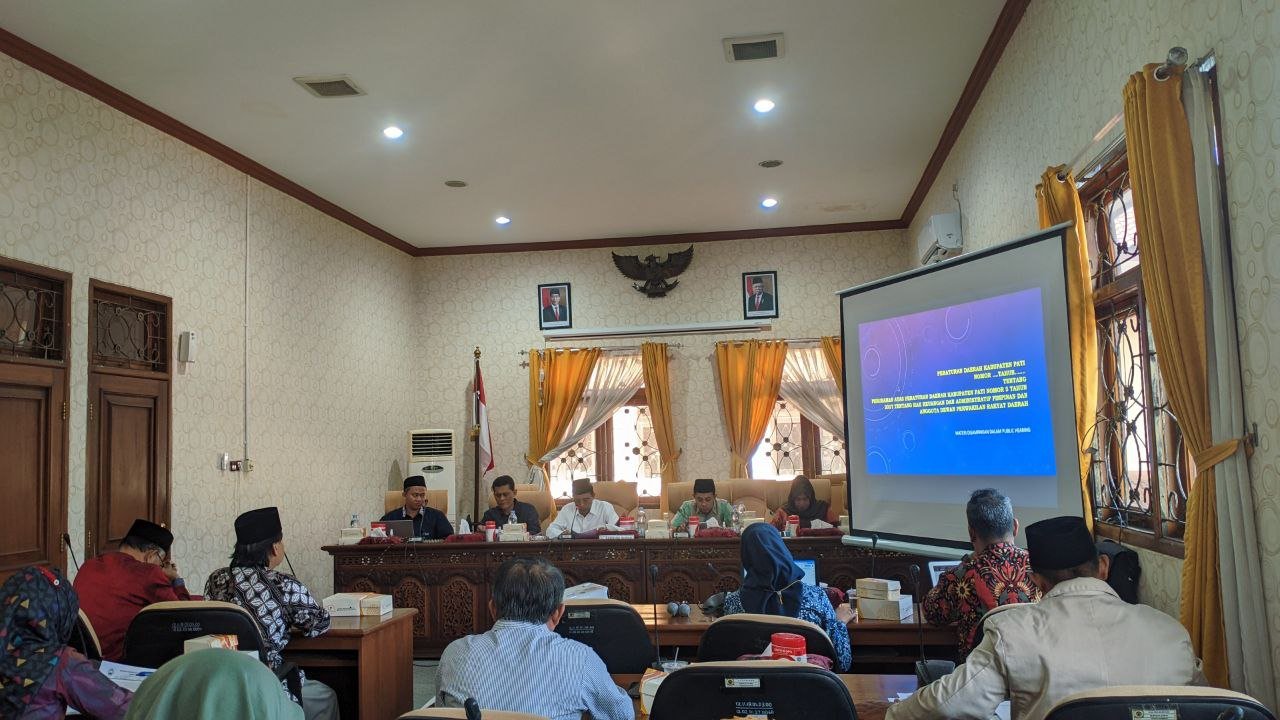 Dihadiri Perwakilan Ormas dan Media, DPRD Pati Gelar Publik Hearing Perda Tunjangan Dewan