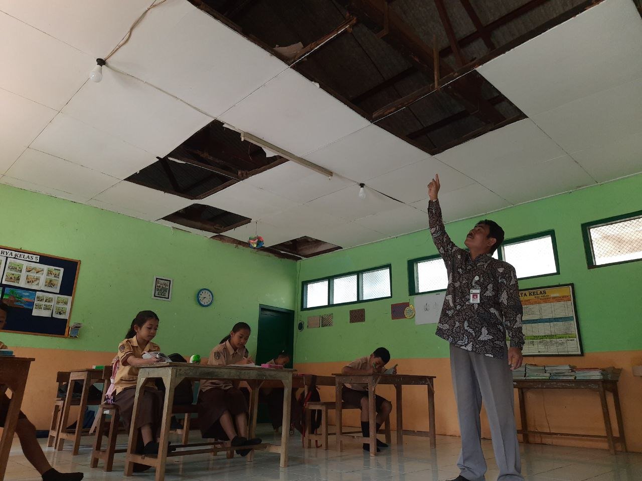 Foto: Kondisi bangunan SD Negeri Bermi 03 Kecamatan Gembong, Kabupaten Pati/ mitrapost.com/ M. Kafi