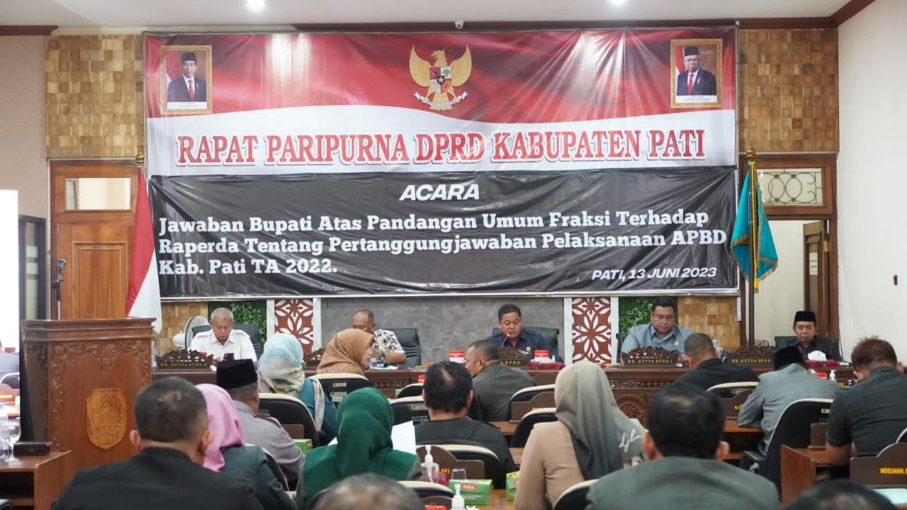 Tahap Renovasi, DPRD Pati Gelar Rapat Paripurna di Lobi
