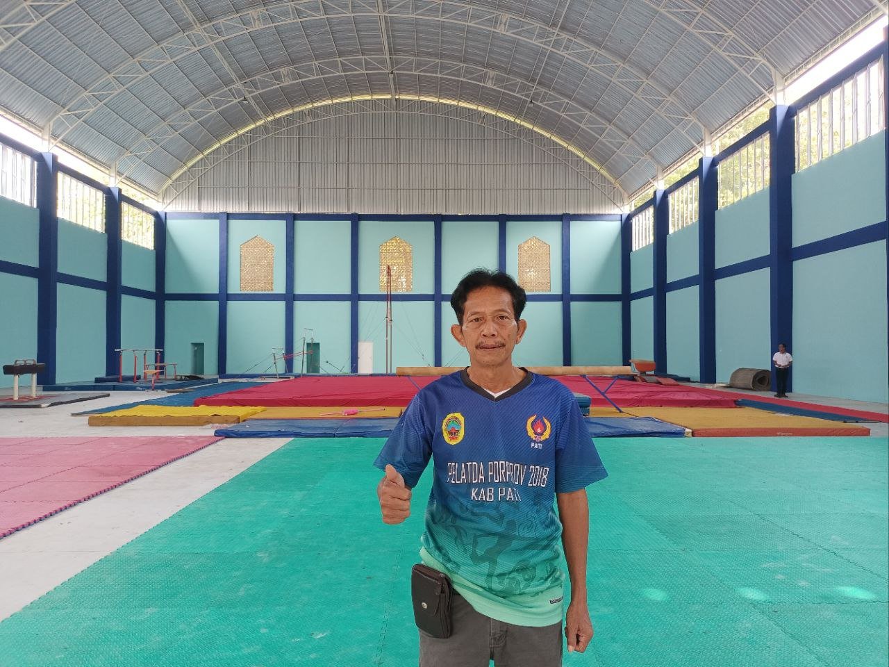 Foto : Ketua harian Persatuan Senam Seluruh Indonesia (Persani) Kabupaten Pati, Supar (Sumber : Mitrapost.com / Putriasia)