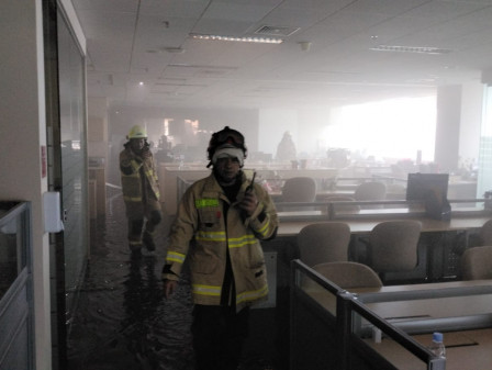 Kebakaran Gedung K-Link Tower, 115 Personel Dikerahkan