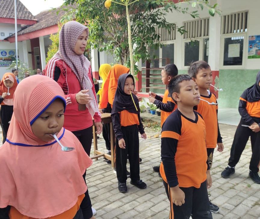 Foto : siswa SD Negeri Jimbaran 01 saat mengikuti lomba (Sumber : Dokementasi SDN Jimbaran 01)