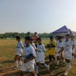 Foto : Atlit sepak bola saat latihan sebelum bertanding (Sumber : Mitrapost/Putri Asia)