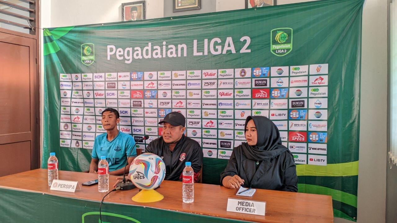 Foto : Konferensi Pers Persipa Pati jelang laga Persekat Kabupaten Tegal (Sumber : mitrapost.com/ Asy)