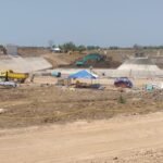 Foto : Progres pembangunan Bendungan Kembang Kempis Kecamatan Jakenan (Sumber : mitrapost.com/ Istimewa)