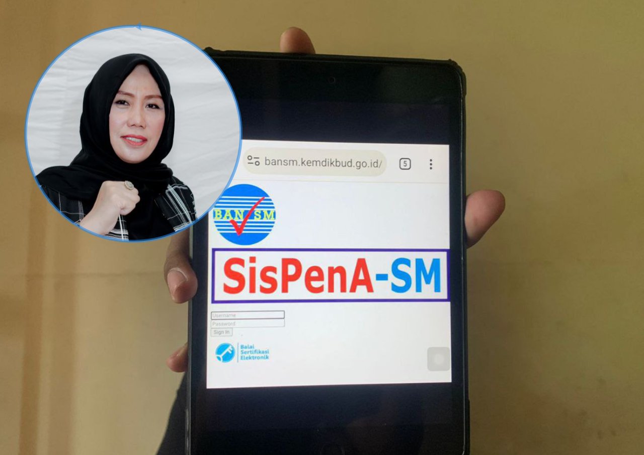 Foto : Aplikasi digital sistem penilaian akreditasi (Sumber : Putri Asia / Mitrapost)