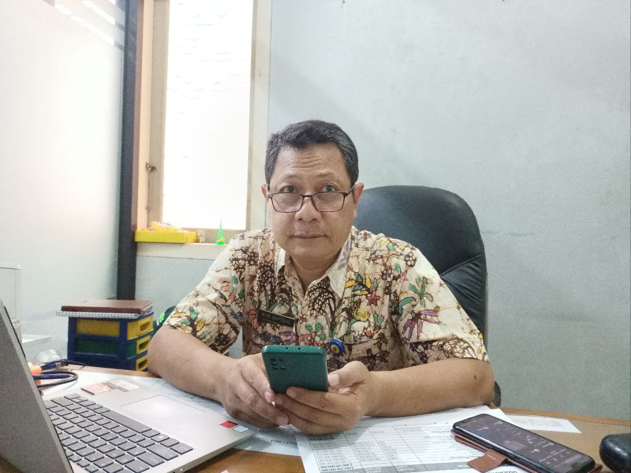 Foto : Kepala Bidang Prasarana dan Sarana Pertanian (PSP) Dispertan Kabupaten Pati, Kun Saptono. (Sumber : Putri Asia / Mitrapost)