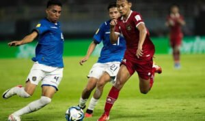 Foto: Timnas Indonesia U-17 saat melawan tim dari Ekuador (Sumber: istimewa)