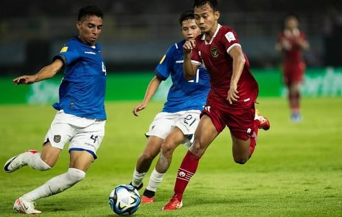 Foto: Timnas Indonesia U-17 saat melawan tim dari Ekuador (Sumber: istimewa)