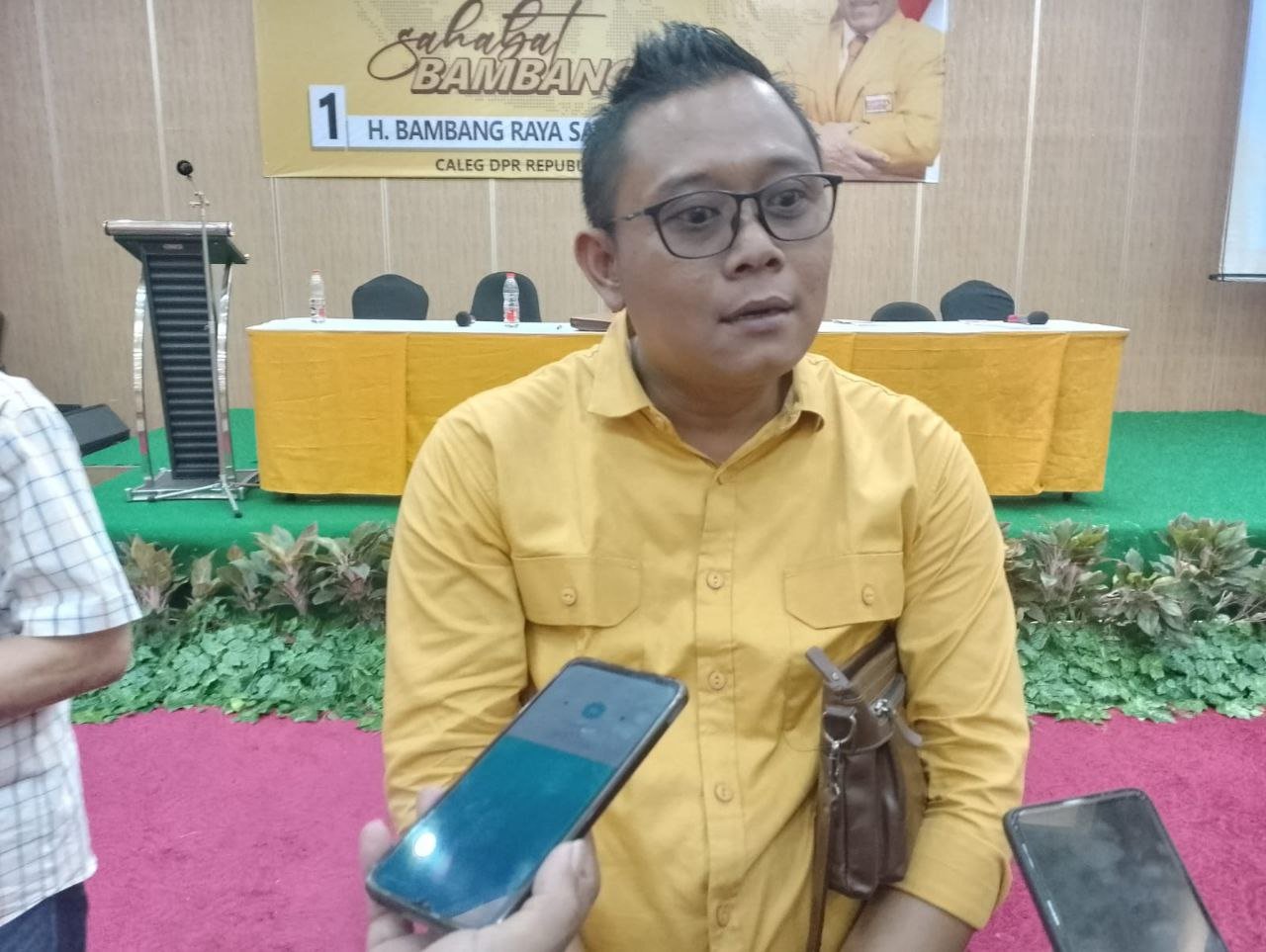 Foto: Ahmad Baidowi, Anggota Pengganti Antar Waktu (PAW) DPRD Kabupaten Pati saat dimintai keterangan (Mitrapost.com/ istimewa)