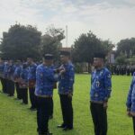 Foto: situasi upacara peringatan HUT Korpri ke 52 tahun 2023 di Alun-Alun Simpang Lima Pati (Kafi/mitrapost.com)