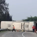Kecelakaan Bus Handoyo Tol Cipali