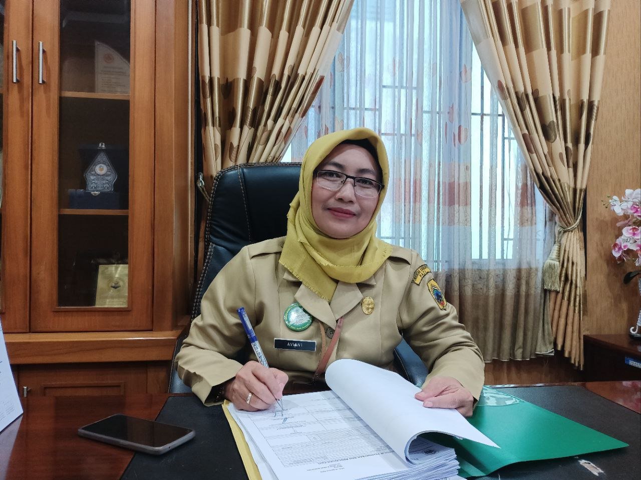 Foto : Kepala Dinas Kesehatan Kabupaten Pati, dr Aviani Tritanti Venusia (Sumber : Putri Asia / Mitrapost)