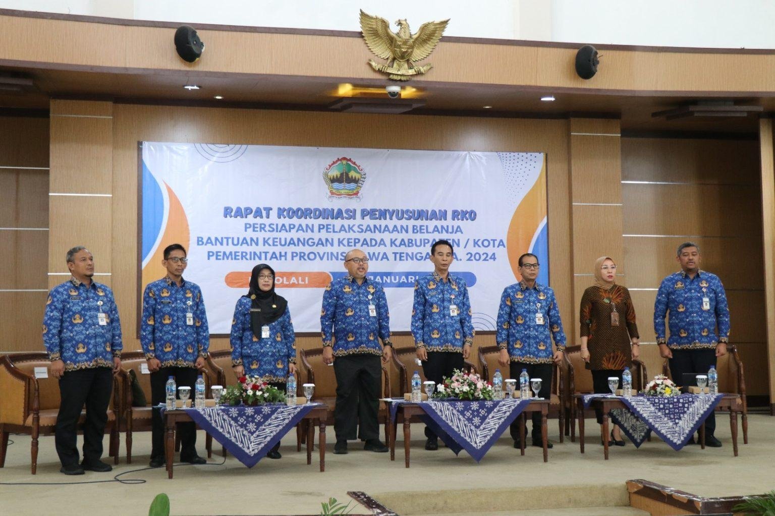 Foto: Rapat Koordinasi Penyusunan Rencana Kerja Operasional (RKO) Persiapan Pelaksanaan Belanja Bantuan Keuangan kepada Kabupaten/Kota TA 2024 (Sumber: jatengprov)