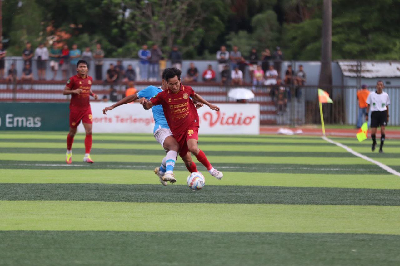 Foto : Pertandingan Persipa vs Sulut United di Stadion Joyokusumo Kabupaten Pati Minggu, (7/1/2024) (Sumber : mitrapost.com/ Asy)