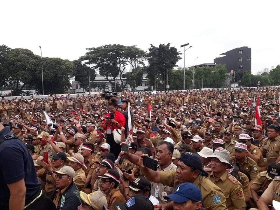 Foto: Ratusan Kades di Pati Kembali Ikut Demo di DPR (Sumber: istimewa)