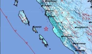 Foto: Lokasi gempa (Sumber: BMKG melalui @infoBMKG)