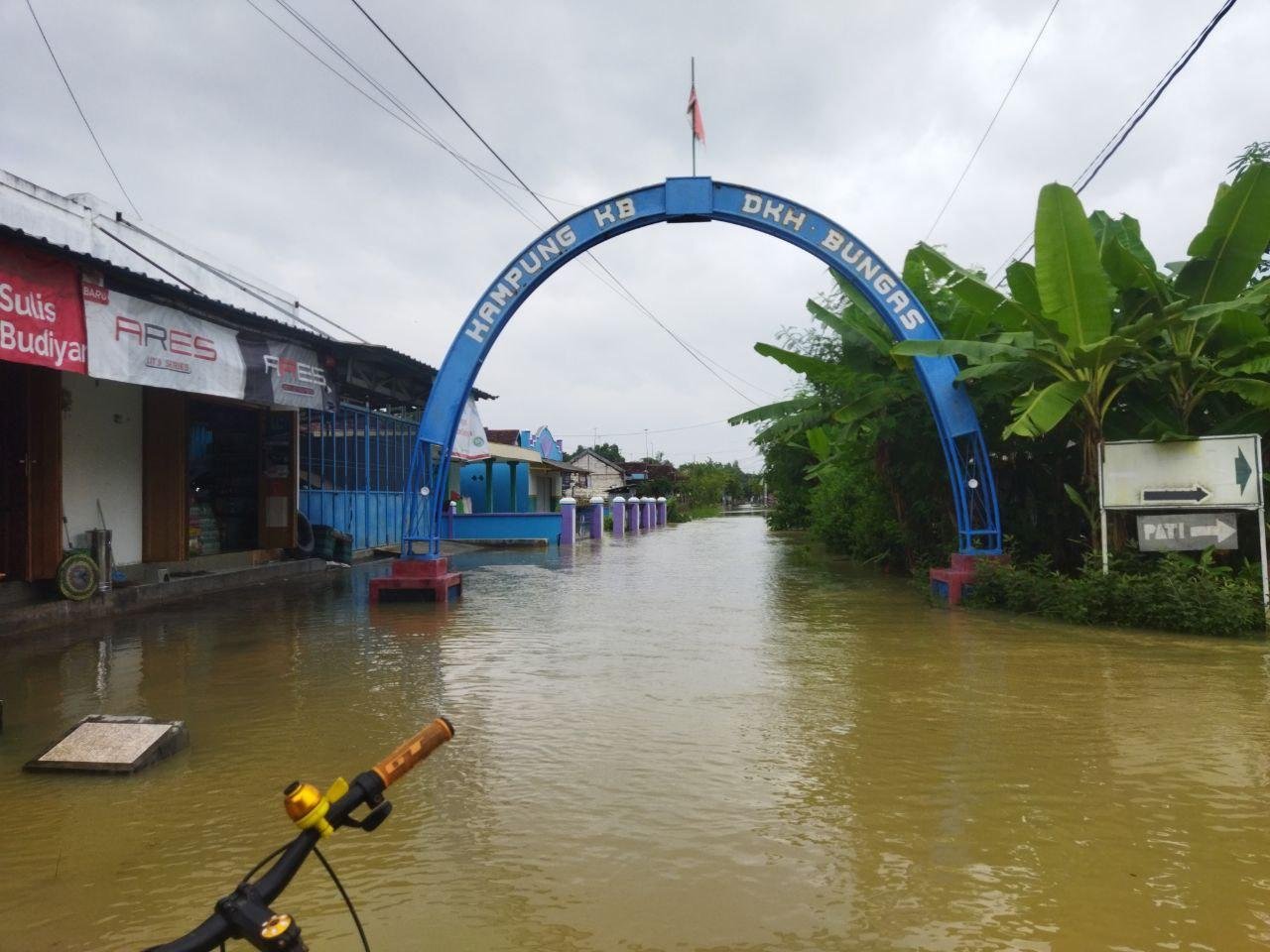 Foto : Ruas Jalan Desa Bungasrejo, Kecamatan Jakenan Kabupaten Pati (Dok. Mitrapost.com/Ilham)